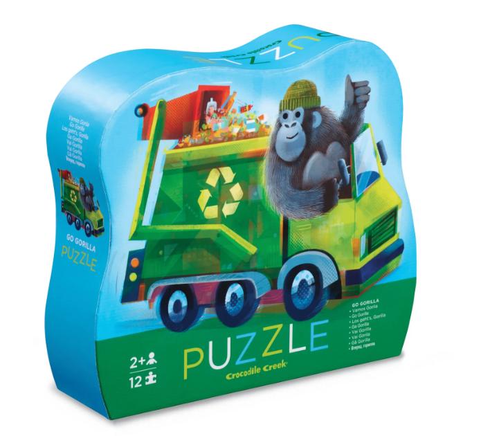 CROCODILE CREEK 12 PC MINI PUZZZLE GO GORILLA