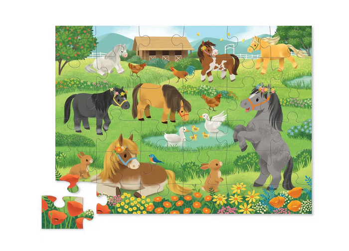 CROCODILE CREEK 36 PIECE FLOOR PUZZLE PRETTY PONIES