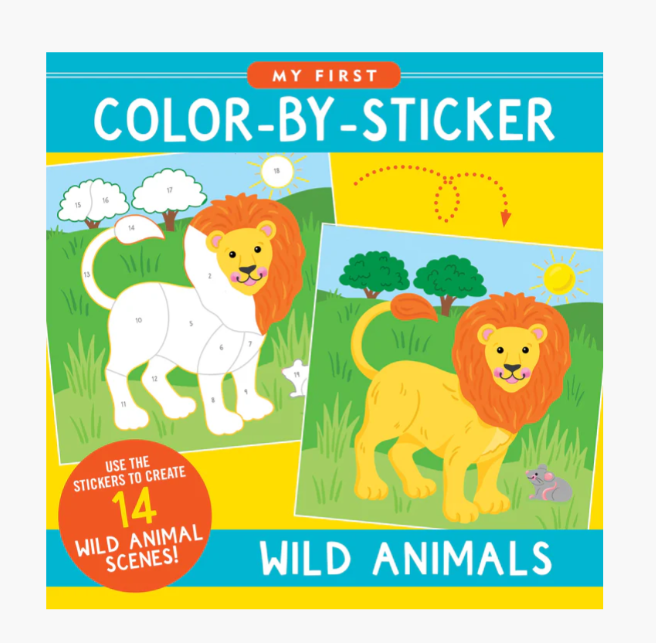 COLOR BY STICKER WILD ANIMALS