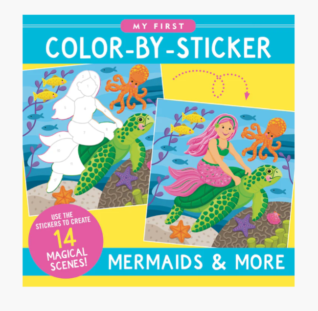 COLOR BY STICKER MERMAIDS & MORE