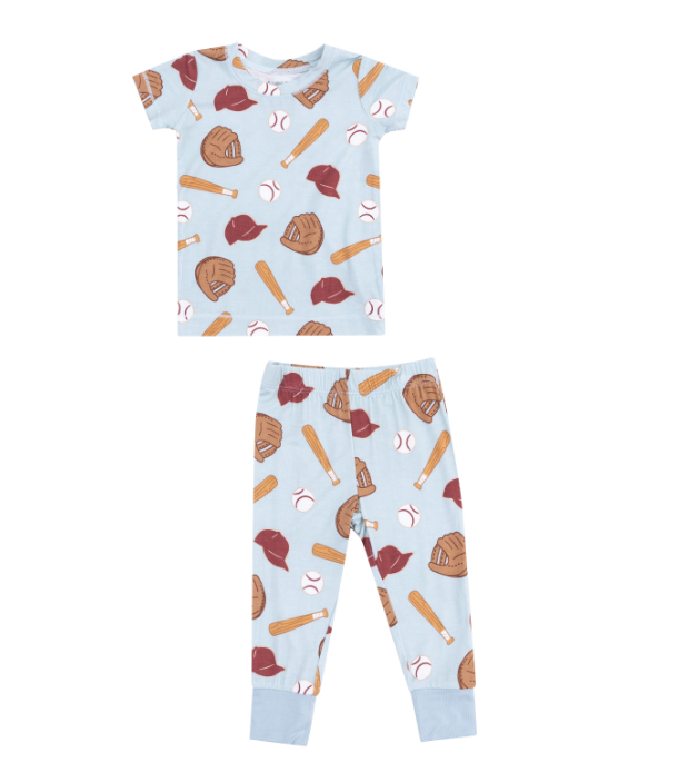 ANGEL DEAR BASEBALL S/S LOUNGEWEAR SET