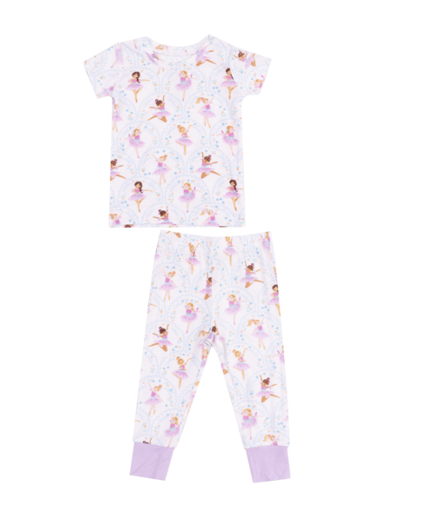 ANGEL DEAR BOW BALLERIAS S/S LOUNGEWEAR SET