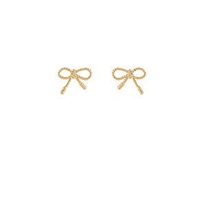 TINY GOLD BOWS