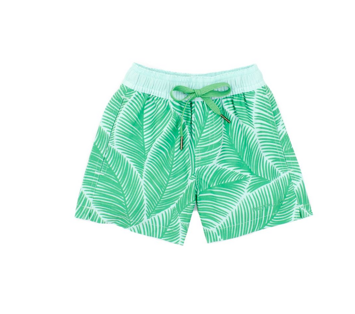 PROPERLY TIED BOYS RIVIERA SWIM TRUNKS ROYAL PALM