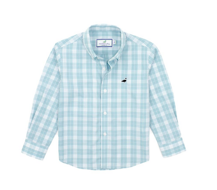 PROPERLY TIED LD BOYS SEASONAL SPORTSHIRT SPANISH MOSS