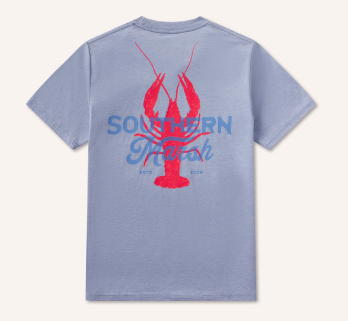 SOUTHERN MARSH YOUTH SEAWASH TEE CRAWFISH TIME