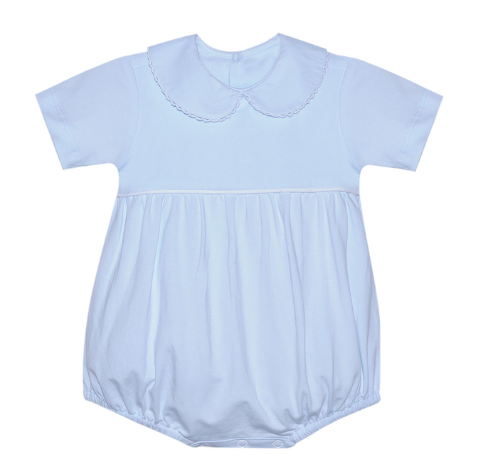 BABY SEN BRADY BOY BUBBLE BLUE W/ WHITE PICOT