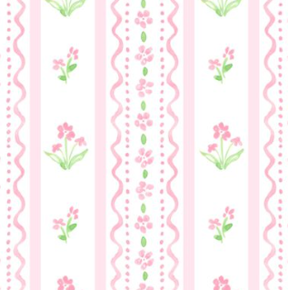 JAMES & LOTTIE ROSIE BUBBLE PINK FLORAL SCALLOP