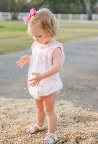 JAMES & LOTTIE ROSIE BUBBLE PINK FLORAL SCALLOP