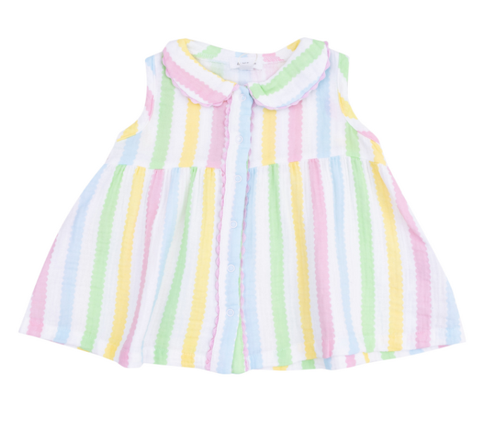 ANGEL DEAR THE JILL RIC RAC STRIPE DRESS