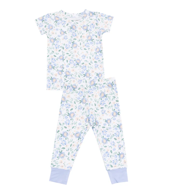 ANGEL DEAR BABY VERONICA FLORAL S/S LOUNGEWEAR SET