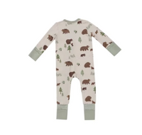 ANGEL DEAR SWEET BROWN BEAR 2 WAY ZIPPER ROMPER