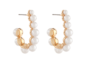 PEARL U SHAPED HOOPS