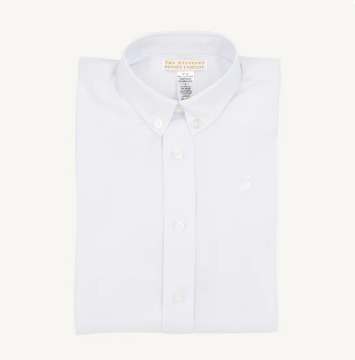 TBBC DEAN'S LIST DRESS SHIRT OXFORD WORTH AVE WHITE