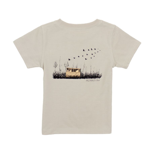PROPERLY TIED LD BOYS DUCK BLIND SS LINEN