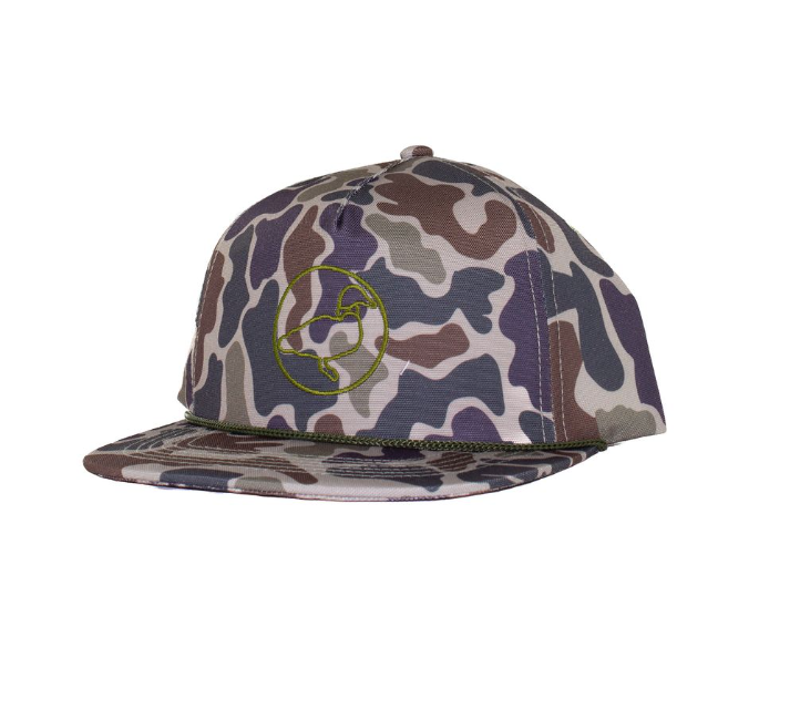 PROPERLY TIED BOYS ROPE HAT VINTAGE CAMO