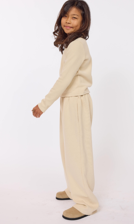 SADIE AND SAGE RELAXED KNIT SET OATMEAL