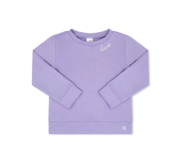 SET ATHLEISURE ALEX SWEATSHIRT BRILLANTLY LAVENDER LOVE