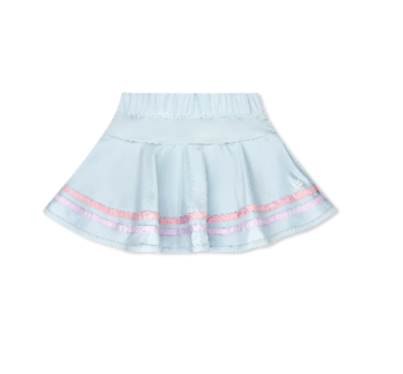 SET ATHLEISURE CALLIE SKORT COTTON CANDY BLUE, COTTON CANDY PINK, PETAL PURPLE MINIGINGHAM