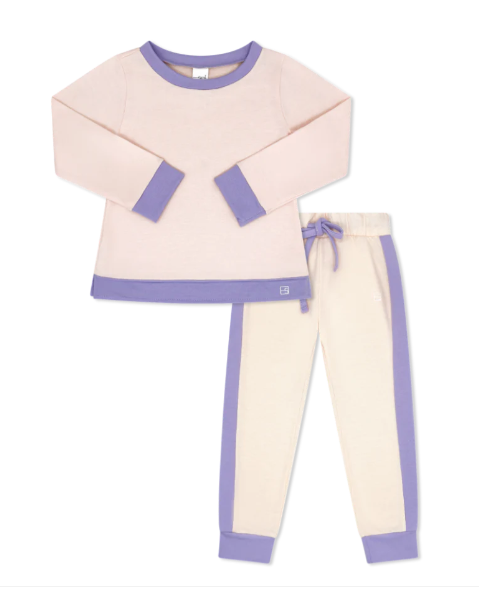 SET ATHLEISURE SELENA JOGGER SET LEMONADE PINK LOLLIPOP LAVENDER