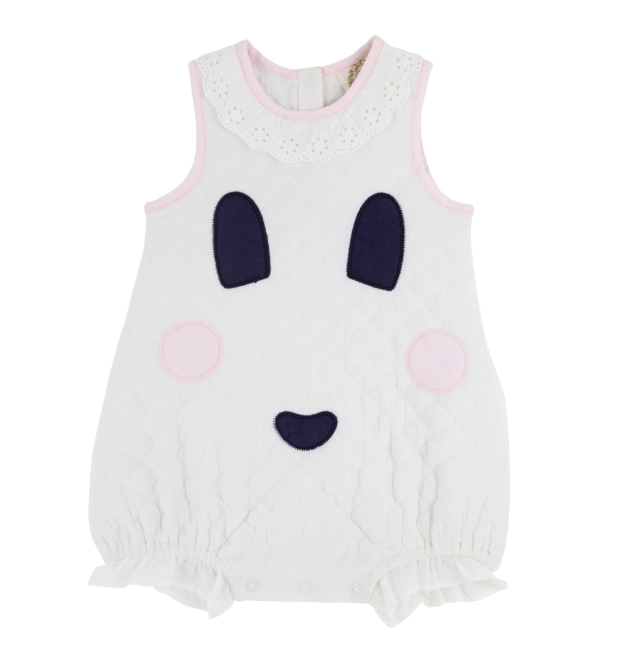 TBBC HAPPY HALLOWEEN COSTUME INFANT BUBBLE WORTH AVENUE WHITE