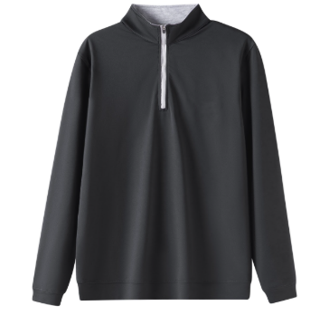 MERIPEX YOUTH CHARCOAL 1/4 ZIP PULLOVER