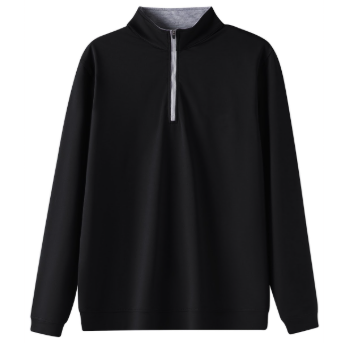 MERIPEX YOUTH BLACK 1/4 ZIP PULLOVER