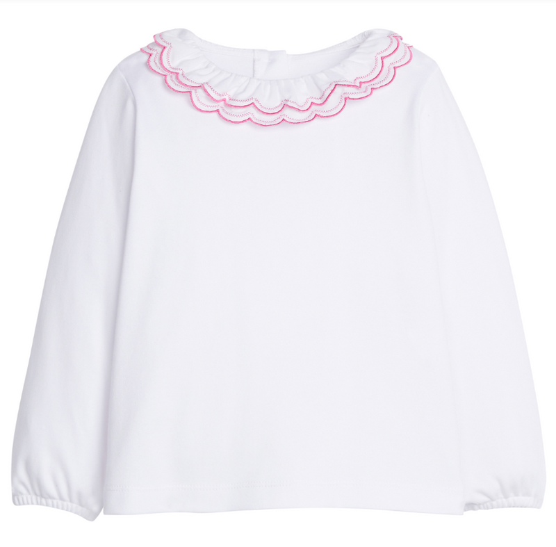 LITTLE ENGLISH DOUBLE LONDON BLOUSE HOT PINK