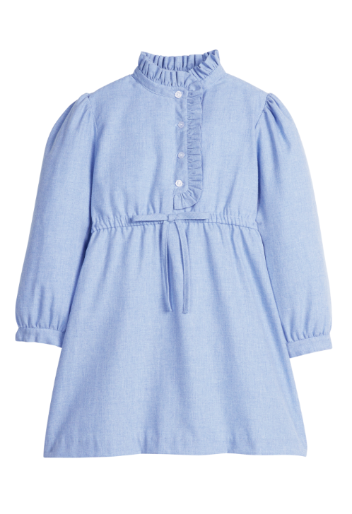 LITTLE ENGLISH RUFFLED SHIRT DRESS ALASKAN FLANNEL