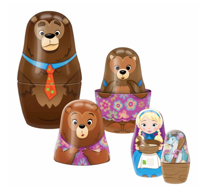 GOLDILOCKS NESTING DOLLS