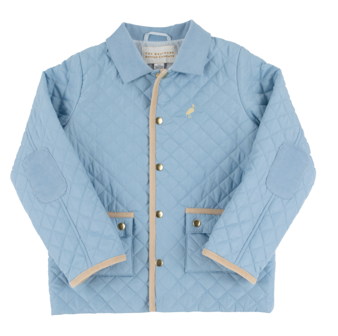 TBBC CALDWELL QUILTED COAT BARRINGTON BLUE