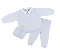 FELTMAN BROTHERS KNIT TWO PIECE PIQUE COLLAR & HAT