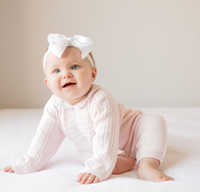 FELTMAN BROTHERS CABLE KNIT LONGALL PINK