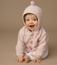 FELTMAN BROTHERS TOGGLE BUTTON CARDIGAN PINK