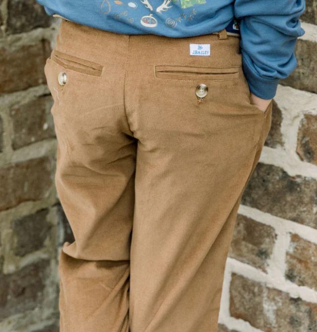 J. BAILEY CHAMP PANT BROWN CORDUROY