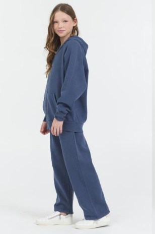 VINTAGE HAVANA WASHED BLUE FLEECE PANT
