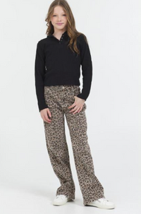 VINTAGE HAVANA LEOPARD DENIM PANT