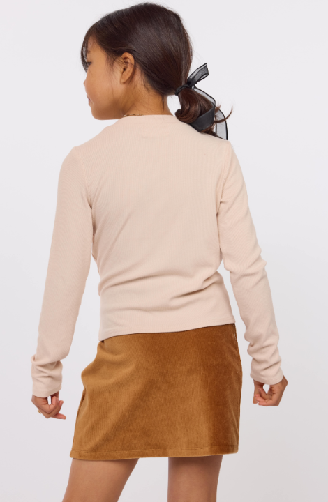 SADIE AND SAGE TWEEN MARSHMALLOW CREWNECK TOP