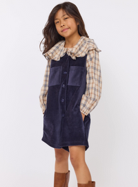 SADIE AND SAGE TWEEN MORRISON ROMPER NAVY