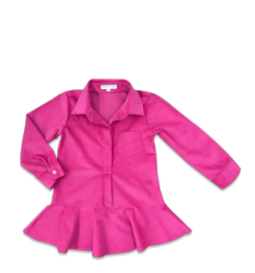 PERCY & TYNE DOZIER DRESS HOT PINK CORD