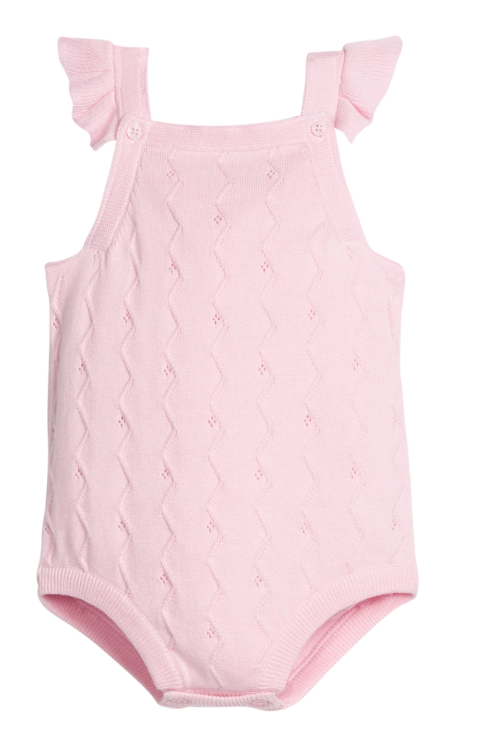 LITTLE ENGLISH POINTELLE KNIT BUBBLE LIGHT PINK