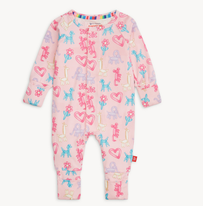 MAGNETIC ME PINK PARTY ANIMAL GLOW IN THE DARK MODAL CONVERTIBLE COVERALL