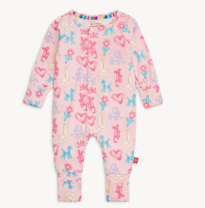 MAGNETIC ME PINK PARTY ANIMAL GLOW IN THE DARK MODAL CONVERTIBLE COVERALL