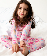 MAGNETIC ME PINK PARTY ANIMAL GLOW IN THE DARK PAJAMA SET