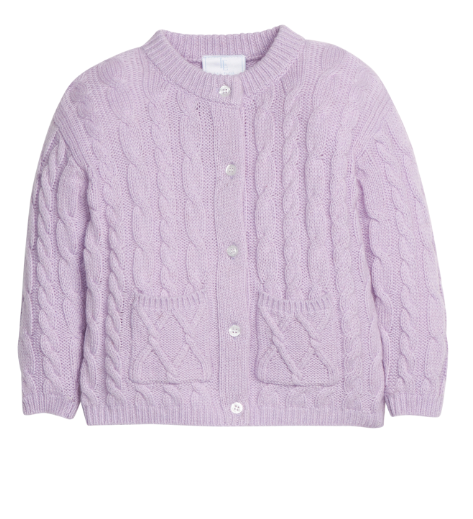 LITTLE ENGLISH CLASSIC CARDIGAN LAVENDER