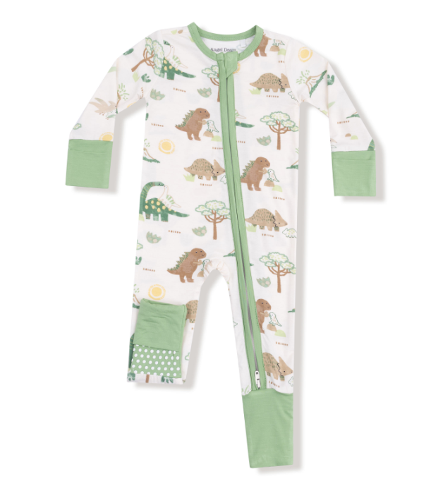 ANGEL DEAR BABY LOVE DINOS 2 WAY ZIPPER ROMPER