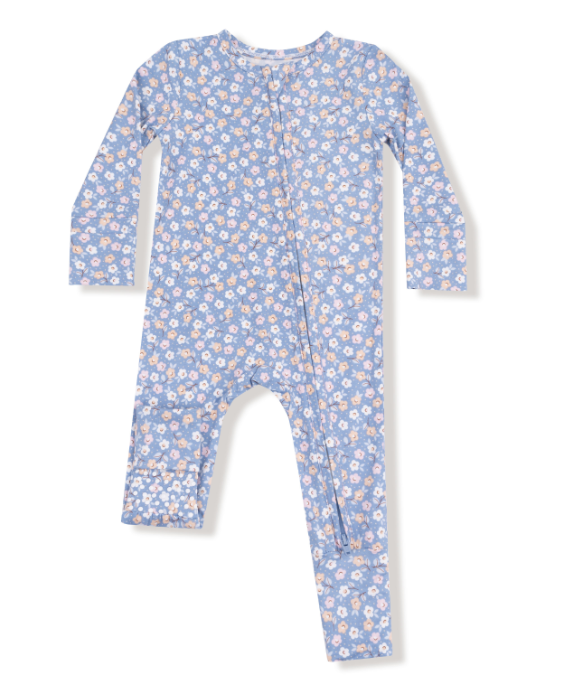 ANGEL DEAR COUNTRY CALICO 2 WAY ZIPPER ROMPER