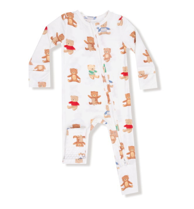 ANGEL DEAR TEDDY BEAR 2 WAY ZIPPER ROMPER