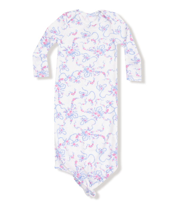 ANGEL DEAR RIBBON FLORAL FLING KNOTTED GOWN