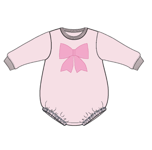 ANGEL DEAR FRENCH TERRY PRETTY BOWS SWEATSHIRT BUBBLE
